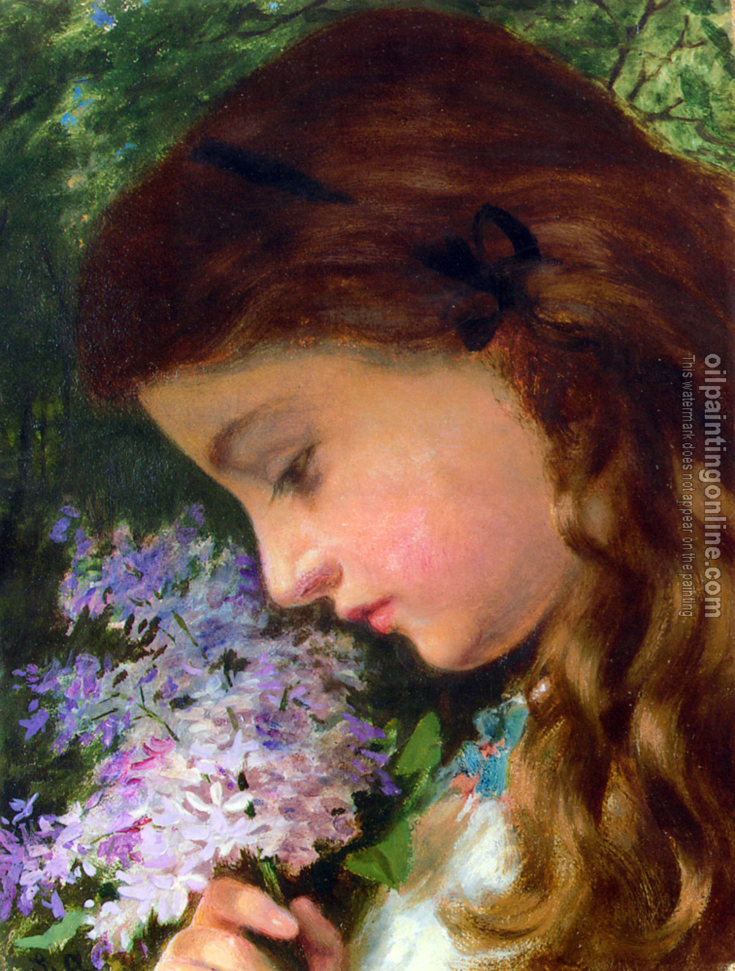 Anderson, Sophie Gengembre - Girl With Lilac